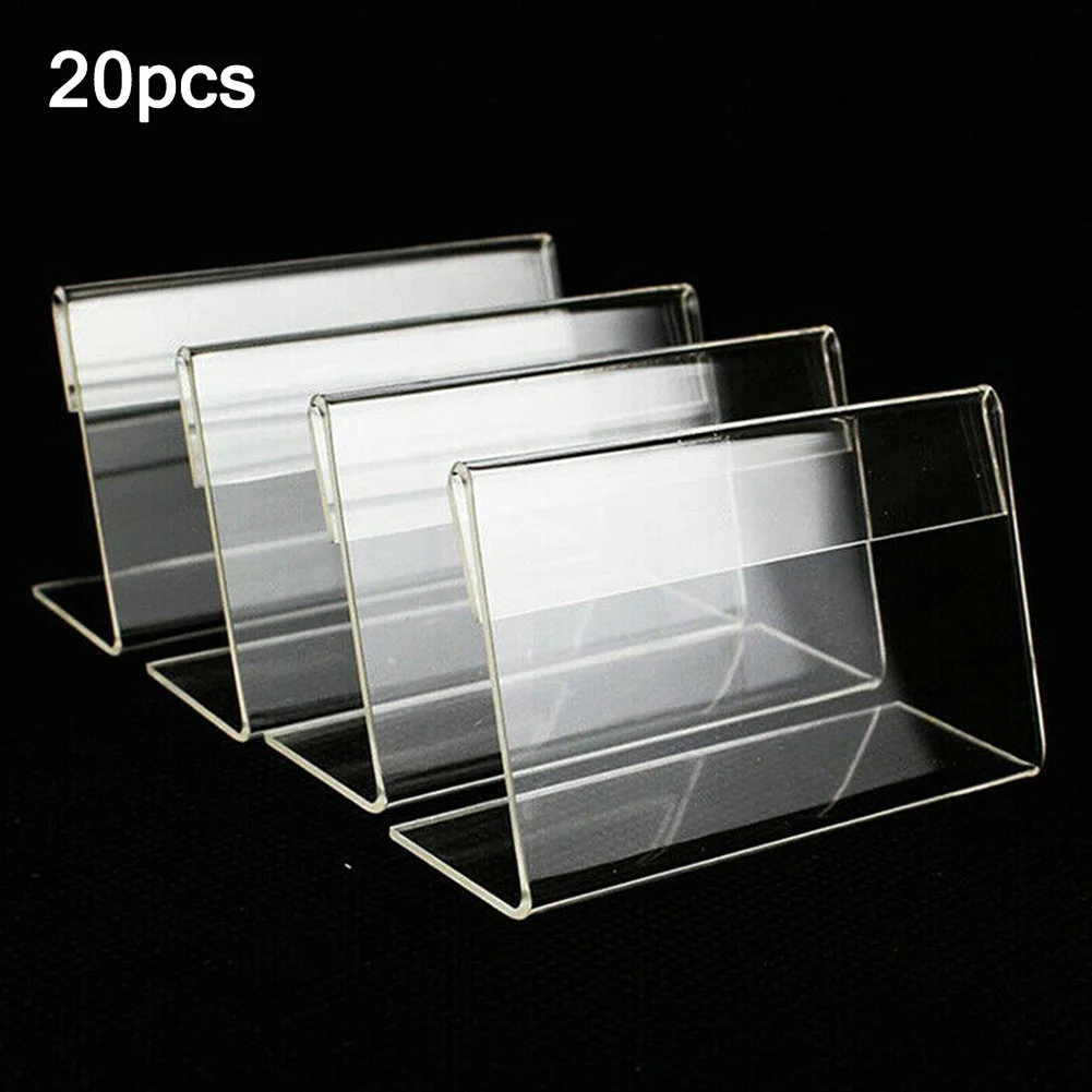 20pcs Mini Acrylic Sign Display Holder Price Name Card Tag Label Frame Stand Bracket Business Card Holder Price Tag Display Rack
20pcs Mini Acrylic Sign Display Holder Price Name Card Tag Label Frame Stand Bracket Business Card Holder Price Tag Display Rack