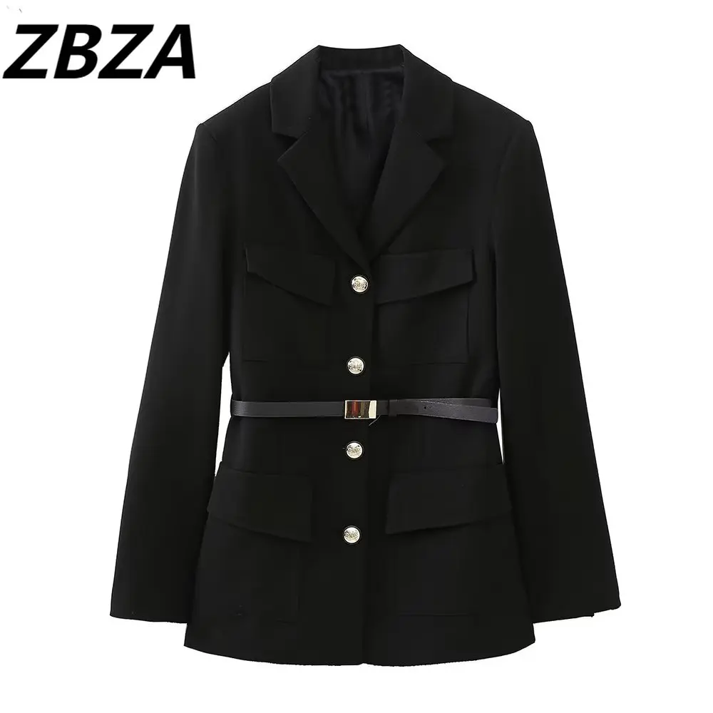 ZBZA Women 2023 New Fashion With Belt leisure Blazer Coat Vintage Long Sleeve Pockets Female Outerwear Chic
ZBZA Women 2023 New Fashion With Belt leisure Blazer Coat Vintage Long Sleeve Pockets Female Outerwear Chic