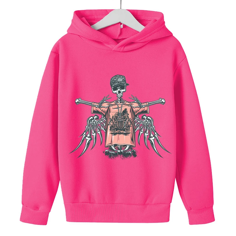 Boys Skull Tops Long Sleeves Girls Cotton Clothing Printing Cartoon Children's Fashion Sweatshirts Spring and Autumn 
Boys Skull Tops Long Sleeves Girls Cotton Clothing Printing Cartoon Children's Fashion Sweatshirts Spring and Autumn