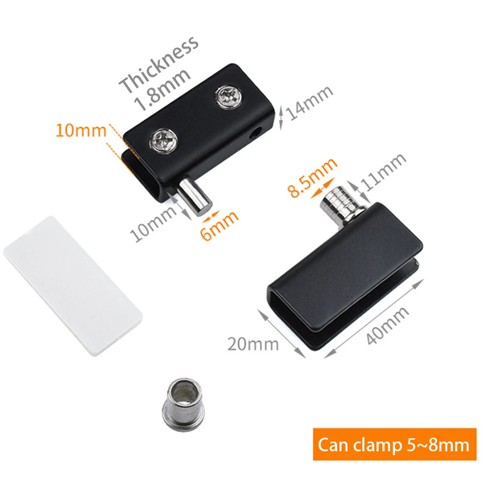Door Clip Hinge No Opening Swivel Door Clip Up And Down Swivel & Rubber Pad Automatic Pop Open For 5-8mm Glass
Door Clip Hinge No Opening Swivel Door Clip Up And Down Swivel & Rubber Pad Automatic Pop Open For 5-8mm Glass