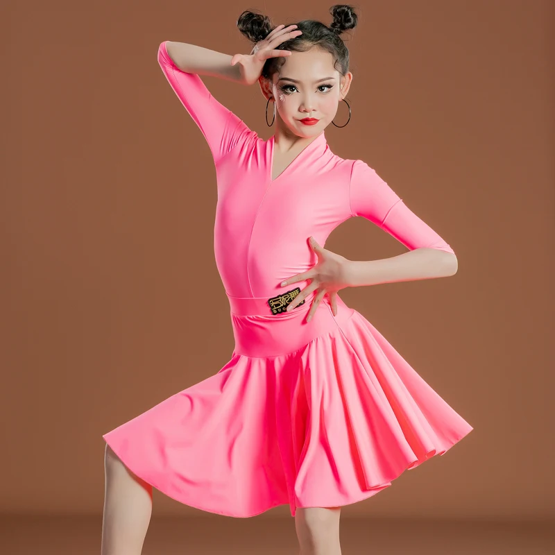 2022 New Girls Latin Dance Costumes V-Neck Mid -Sleeved Skirts Suit Chacha Samba Tango Latin Dance Performance Costumes DQS9074
2022 New Girls Latin Dance Costumes V-Neck Mid -Sleeved Skirts Suit Chacha Samba Tango Latin Dance Performance Costumes DQS9074