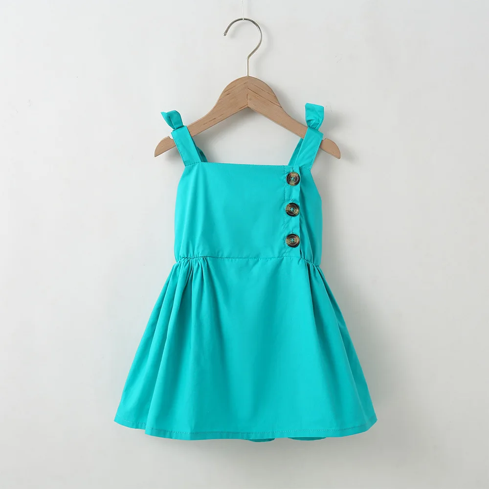 Summer 2022 New Arrivals Girls Strap Single Breasted Button Yellow Pink Roupa Infantil Menina Cute Party Dress Custume 18M-6T 
Summer 2022 New Arrivals Girls Strap Single Breasted Button Yellow Pink Roupa Infantil Menina Cute Party Dress Custume 18M-6T
