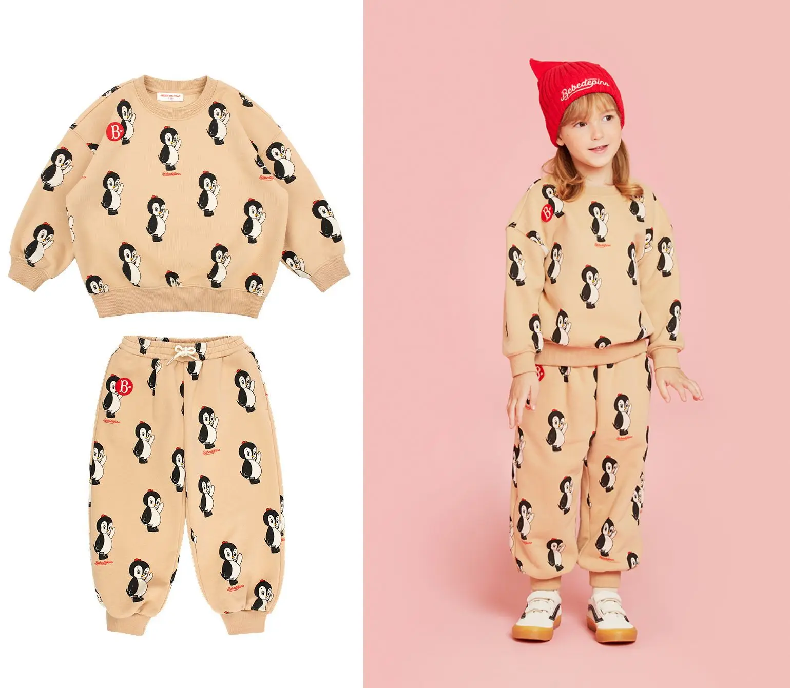 New Style Bebe Brand Plush Winter Penguin Tiger Print Hoodies Girls Boy Clothes Sets Coat And Pants Suits Kids Tops Bottoms Sets
New Style Bebe Brand Plush Winter Penguin Tiger Print Hoodies Girls Boy Clothes Sets Coat And Pants Suits Kids Tops Bottoms Sets