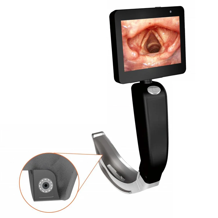 

3 inch High-Definition Portable Video Laryngoscope with Stainless Reusable Blade for Surgical Operation