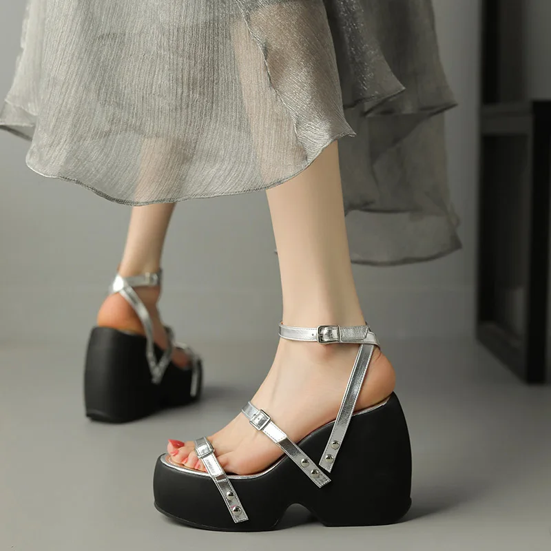 Phoentin Fashion Women Platform Sandals Summer New Wedges super high heels punk street Shoes plus Size 43 party sandal FT2676
Phoentin Fashion Women Platform Sandals Summer New Wedges super high heels punk street Shoes plus Size 43 party sandal FT2676