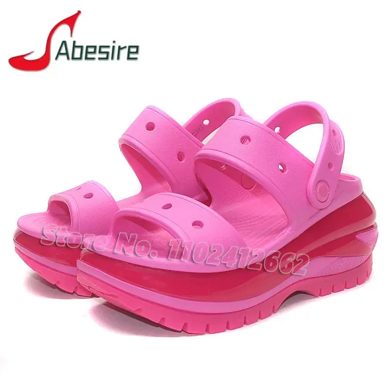 Pink Fashion Platform Slippers Women Classic Open Toe Thick Bottom Beach Outdoor Slippers Breathable Comfortable Couple Shoes
Pink Fashion Platform Slippers Women Classic Open Toe Thick Bottom Beach Outdoor Slippers Breathable Comfortable Couple Shoes