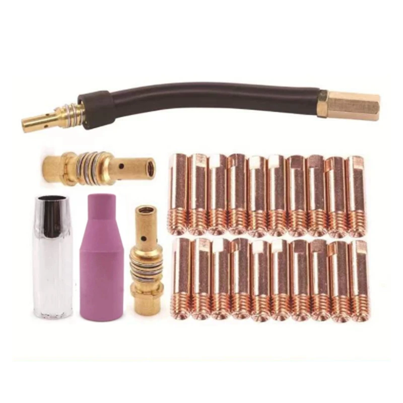 25Pcs 15AK For Binzel Torch/Gun Consumables Electrode Link Rod Tips Goose Neck Bend For MIG Welding Machine 0.8Mm
25Pcs 15AK For Binzel Torch/Gun Consumables Electrode Link Rod Tips Goose Neck Bend For MIG Welding Machine 0.8Mm