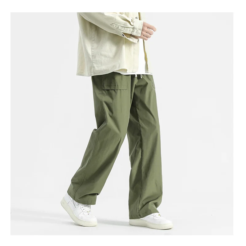 Autumn and Winter Long Casual Pants Men Loose Drawstring Straight Full Length Pants Multi Pocket Workwear Male Trousers
Autumn and Winter Long Casual Pants Men Loose Drawstring Straight Full Length Pants Multi Pocket Workwear Male Trousers
