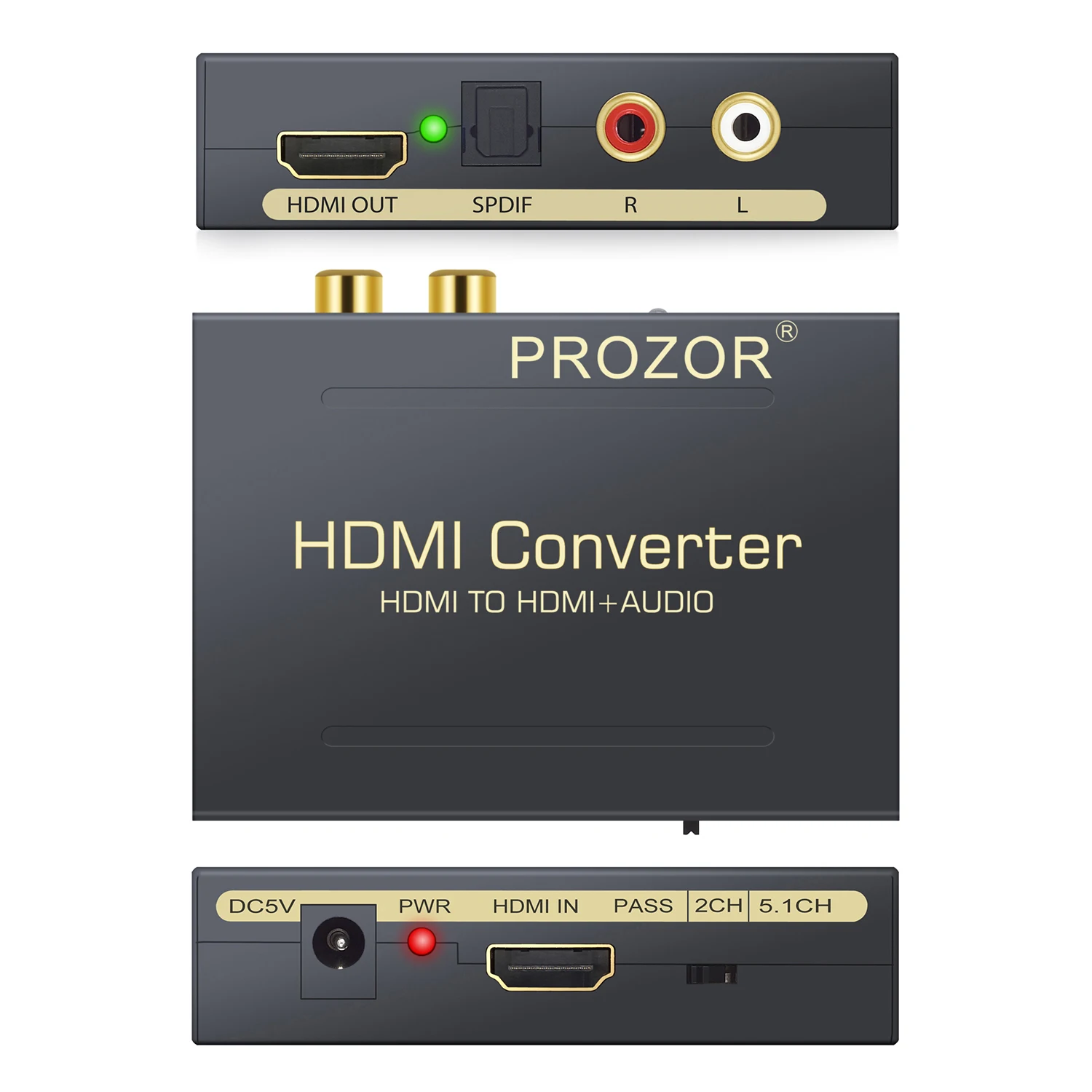PROZOR аудио видео конвертер адаптер HDMI-Совместимость с HDMI-совместимый Оптический RCA выход Поддержка прохода 5.1CH 2CH 
PROZOR аудио видео конвертер адаптер HDMI-Совместимость с HDMI-совместимый Оптический RCA выход Поддержка прохода 5.1CH 2CH