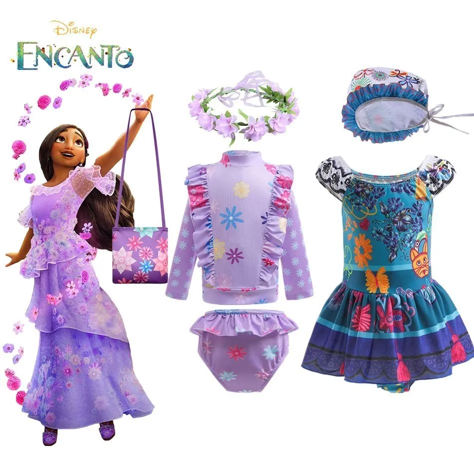 Kids Encanto Costume Girl Mirabel Madrigal SwimSuit 2PC Child Beach Party Printed Swimming Suit Isabela Seaside Clothing
Kids Encanto Costume Girl Mirabel Madrigal SwimSuit 2PC Child Beach Party Printed Swimming Suit Isabela Seaside Clothing