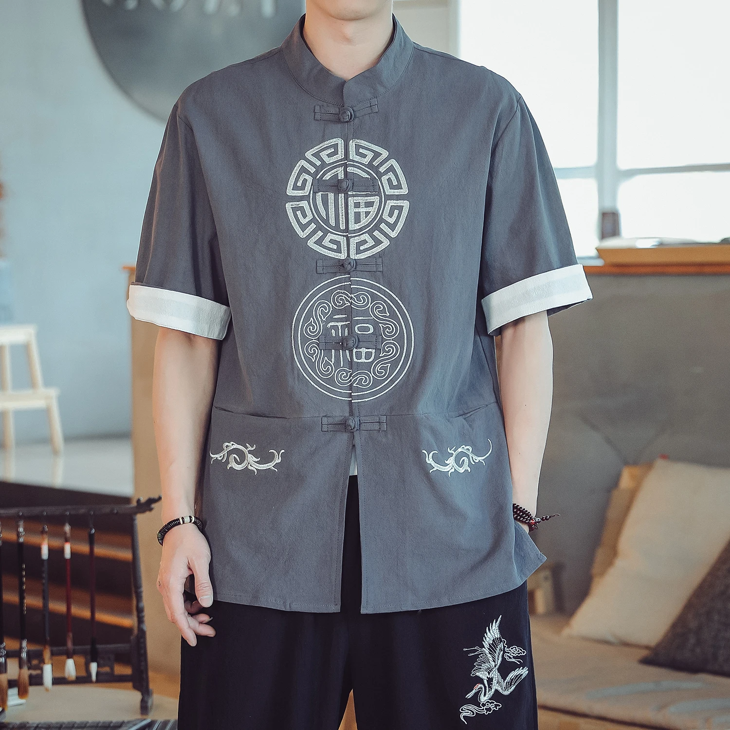 2022 New Men's Casual Blouse Cotton Linen Shirt Loose Tops Breathable Tee Shirt Spring Summer Solid Handsome Men Shirts S-5XL
2022 New Men's Casual Blouse Cotton Linen Shirt Loose Tops Breathable Tee Shirt Spring Summer Solid Handsome Men Shirts S-5XL
