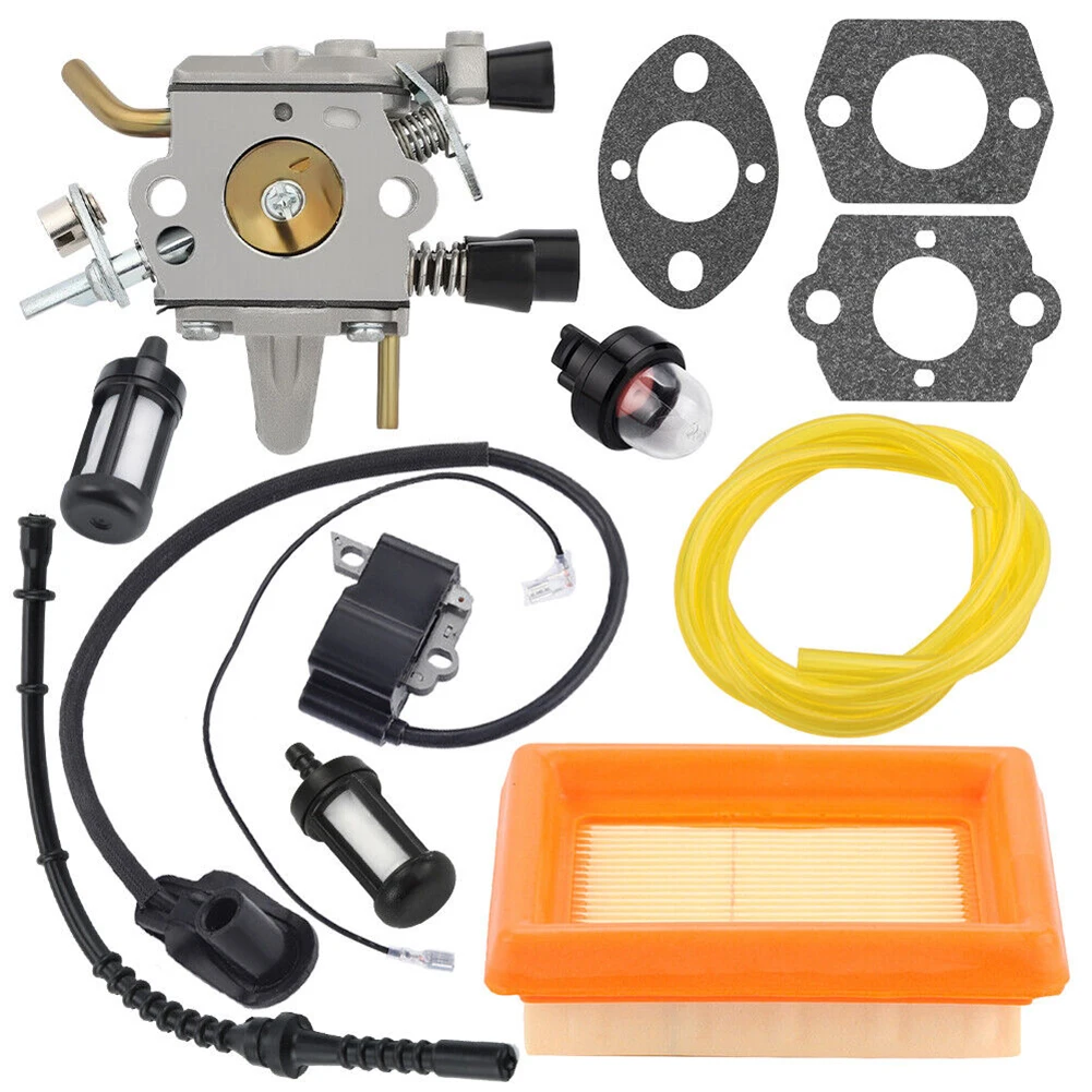 Carburetor Kit For STIHL FS120 FS200 FS250 FS300 Lawn Mower Replacement Ignition Coil Carburetor Gasket Fuel Line Filters Kit
Carburetor Kit For STIHL FS120 FS200 FS250 FS300 Lawn Mower Replacement Ignition Coil Carburetor Gasket Fuel Line Filters Kit