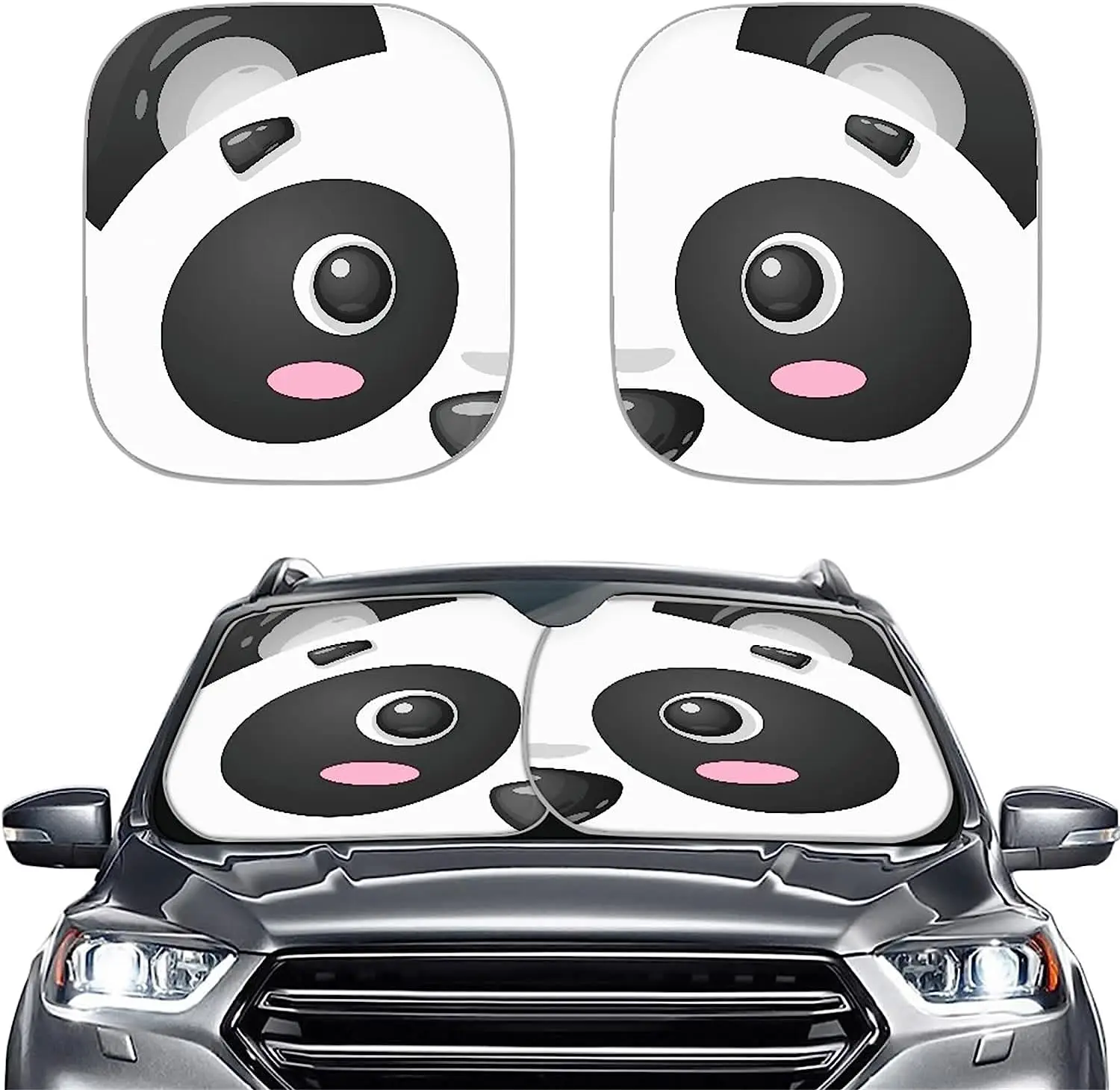 Cartoon Panda Eyes Design Windshield Foldable Sun Shade Car Windshield 2 Pc Sun Shade To Keep Vehicle Cool Protect 3 Size
Cartoon Panda Eyes Design Windshield Foldable Sun Shade Car Windshield 2 Pc Sun Shade To Keep Vehicle Cool Protect 3 Size