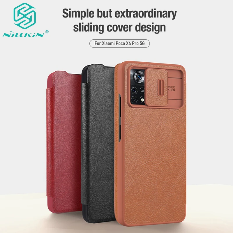 For POCO X4 Pro 5G Case Nillkin Qin Pro Luxury Vintage PU Leather Flip Cover with Card Slot etui For PocoPhone X4 Pro
For POCO X4 Pro 5G Case Nillkin Qin Pro Luxury Vintage PU Leather Flip Cover with Card Slot etui For PocoPhone X4 Pro