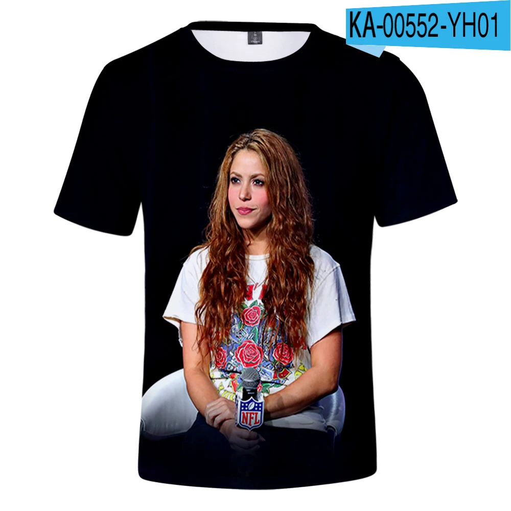 Summer New Shakira 3D Printed T-shirts Women Men Fashion Summer Short Sleeve T Shirts 2023 Casual Streetwear Clothes Tops Tee
Summer New Shakira 3D Printed T-shirts Women Men Fashion Summer Short Sleeve T Shirts 2023 Casual Streetwear Clothes Tops Tee