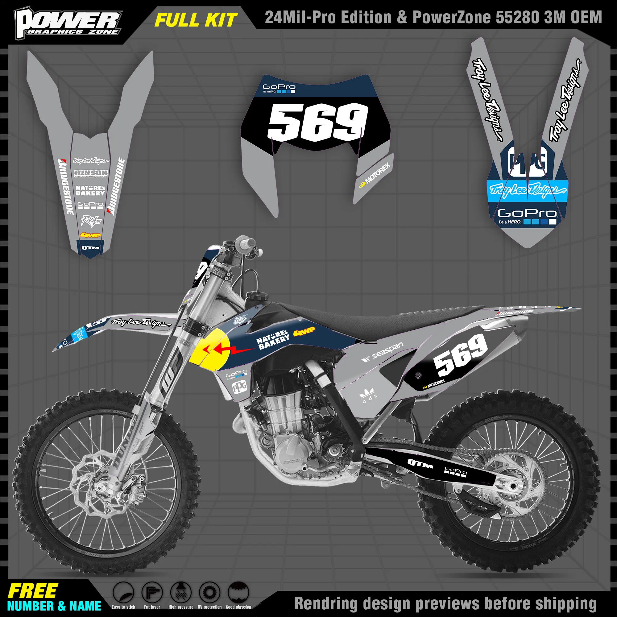 PowerZone Custom Team Graphics Backgrounds Decals 3M Stickers Kit For KTM SX SXF MX 13-15 EXC XCW Enduro 14-16 125 to 500cc 04
PowerZone Custom Team Graphics Backgrounds Decals 3M Stickers Kit For KTM SX SXF MX 13-15 EXC XCW Enduro 14-16 125 to 500cc 04