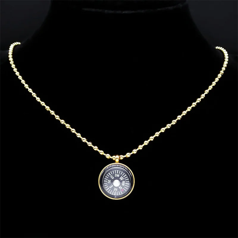 Fashion Compass Pendant Necklace for Women/Men Stainless Steel Gold Color Necklaces Friendship Gift Jewelry colar feminino NS02
Fashion Compass Pendant Necklace for Women/Men Stainless Steel Gold Color Necklaces Friendship Gift Jewelry colar feminino NS02