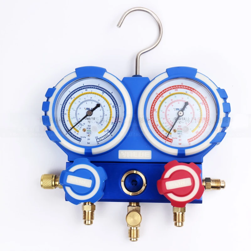 AC Gauge Manifold Refrigerant Gauge Set VMG-2-R410A-B & VMG-2-R22-B Charging Method for Car Home Adding Fluoride Tools 
AC Gauge Manifold Refrigerant Gauge Set VMG-2-R410A-B & VMG-2-R22-B Charging Method for Car Home Adding Fluoride Tools
