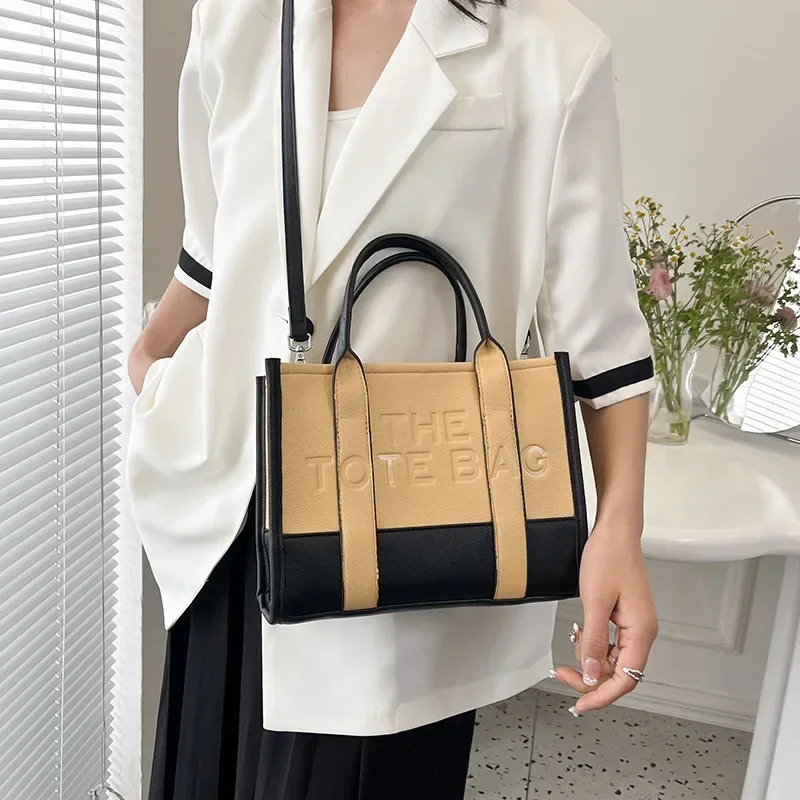 

Messenger Women Designer Tote Handbags Embossed Totes Shoulder Satchel Large Bag Ladies Capacity Letters Casual For Bags Commute
