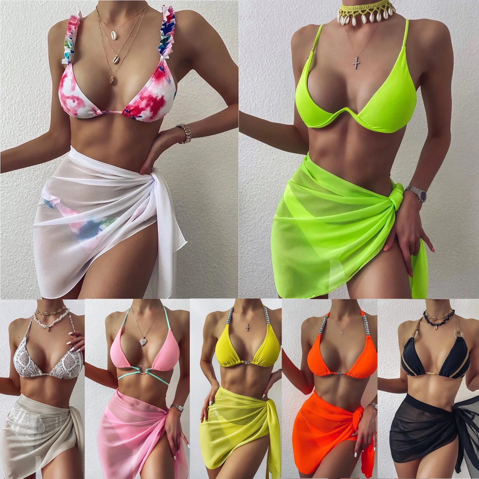 2021 Sexy Women Chiffon Swimwear Scarf Cover Up Wrap Kaftan Sarong Beach Wear Bikinis Cover Ups Sexy Skirts skirt cover up Shawl
2021 Sexy Women Chiffon Swimwear Scarf Cover Up Wrap Kaftan Sarong Beach Wear Bikinis Cover Ups Sexy Skirts skirt cover up Shawl