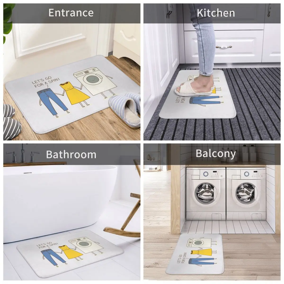 Door Mat Let's Go For A Spin Decor 3D Rug Carpet Bathmat Anti-slip Entrance Living Room Home Kitchen Antiwear Bedroom Equipment
Door Mat Let's Go For A Spin Decor 3D Rug Carpet Bathmat Anti-slip Entrance Living Room Home Kitchen Antiwear Bedroom Equipment