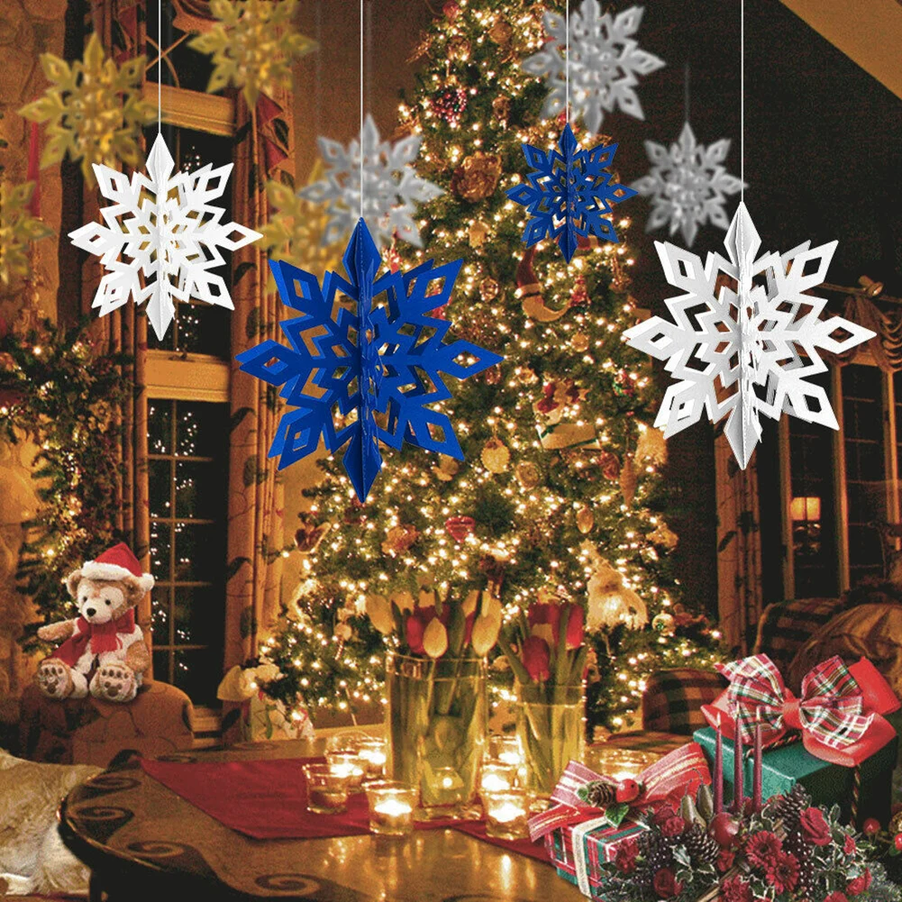 6PCS Christmas 3D Snowflake Charm Christmas Ceiling Decoration Artificial Snowflakes Home New Year Xmas Party Winter Decor
6PCS Christmas 3D Snowflake Charm Christmas Ceiling Decoration Artificial Snowflakes Home New Year Xmas Party Winter Decor