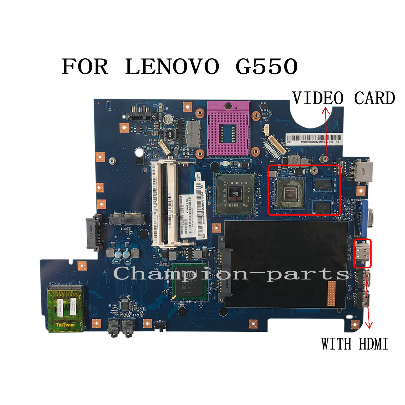 FAST SHIPPING KIWA7 LA-5082P REV : 2.0 FOR Lenovo G550 LAPTOP Motherboard 90 DAYS WARRANTY
FAST SHIPPING KIWA7 LA-5082P REV : 2.0 FOR Lenovo G550 LAPTOP Motherboard 90 DAYS WARRANTY
