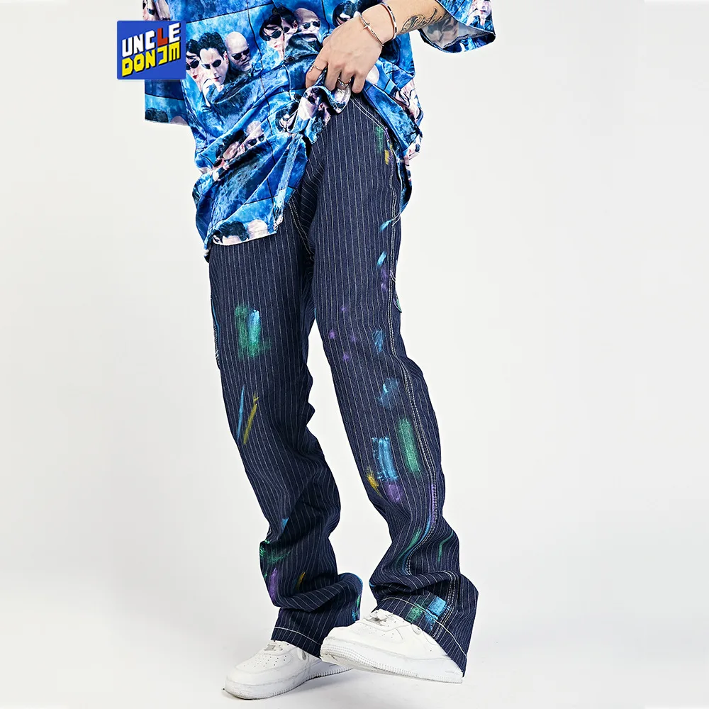 Джинсы UNCLEDONJM граффити в Вертикальную Полоску, мужские джинсы в стиле Хай-стрит, уличная одежда, мужские и женские джинсы в стиле панк
Джинсы UNCLEDONJM граффити в Вертикальную Полоску, мужские джинсы в стиле Хай-стрит, уличная одежда, мужские и женские джинсы в стиле панк