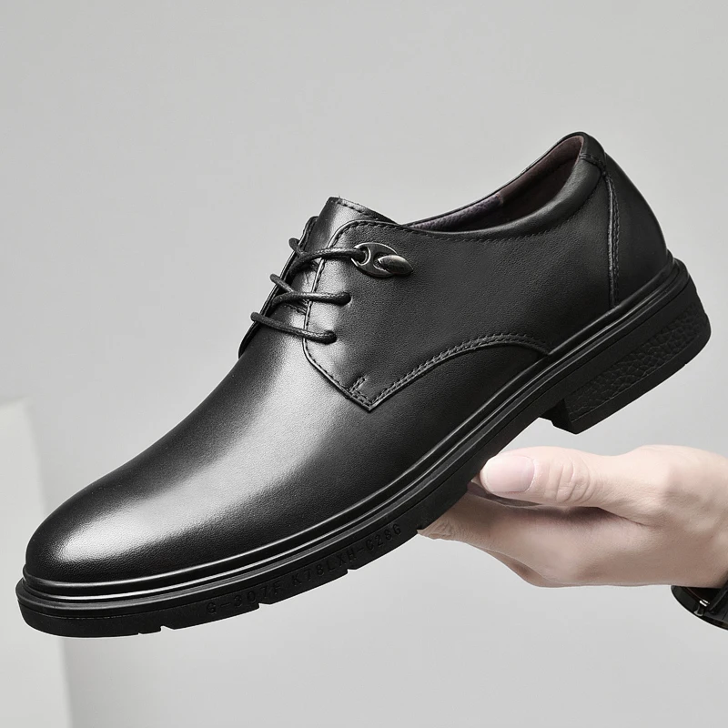 High Quality Genuine Leather Oxfords Shoes Formal Adulto Upscale Man Lace Up Casual Business Office Retro Elegantes Shoes 
High Quality Genuine Leather Oxfords Shoes Formal Adulto Upscale Man Lace Up Casual Business Office Retro Elegantes Shoes