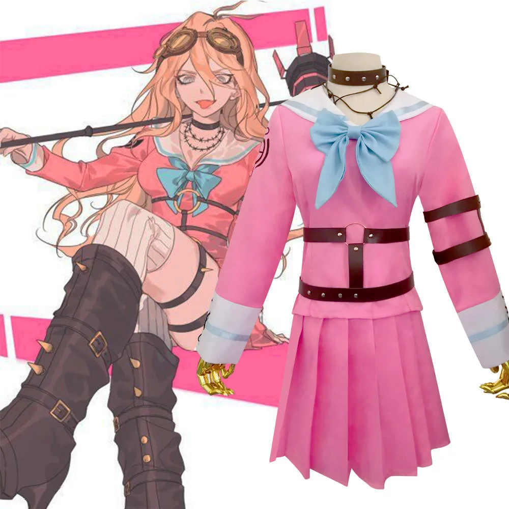Super Danganronpa V3 Cosplay Costumes Anime Miu Iruma School Uniform Pink Dress Halloween Carnival Costume Clothes
Super Danganronpa V3 Cosplay Costumes Anime Miu Iruma School Uniform Pink Dress Halloween Carnival Costume Clothes