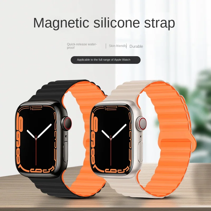 Magnetic silicone wristband suitable for 44mm 40mm 45mm 41mm 49mm 38mm 42mm 45mm iWatch series 6 7 8 ultra
Magnetic silicone wristband suitable for 44mm 40mm 45mm 41mm 49mm 38mm 42mm 45mm iWatch series 6 7 8 ultra