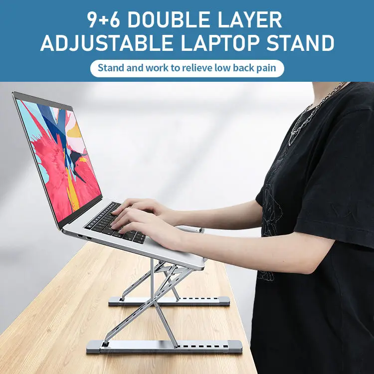 Laptop Stand for Desk Aluminum Notebook Support Riser Portable Computer Bracket Foldable MacBook Pro Holder Lap Top Base For Pc
Laptop Stand for Desk Aluminum Notebook Support Riser Portable Computer Bracket Foldable MacBook Pro Holder Lap Top Base For Pc