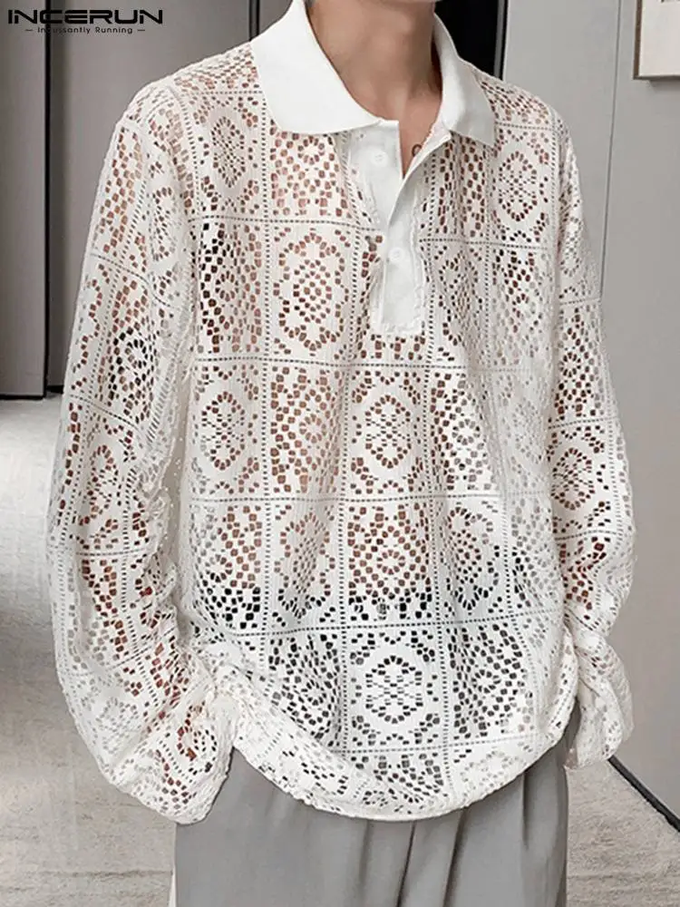 Handsome Well Fitting Tops INCERUN New Men's Printing Buttons Blouse Casual Party Hot Sale See-through Long Sleeve Shirts S-5XL
Handsome Well Fitting Tops INCERUN New Men's Printing Buttons Blouse Casual Party Hot Sale See-through Long Sleeve Shirts S-5XL