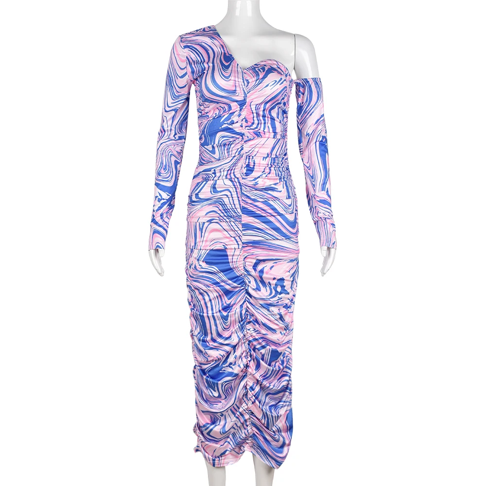 Xiktop Long Sleeve One Shoulder Maxi Dress for Women 2022 Summer Style Striped Print Pleated Pencil Dress Y2k Vestido Clothinig
Xiktop Long Sleeve One Shoulder Maxi Dress for Women 2022 Summer Style Striped Print Pleated Pencil Dress Y2k Vestido Clothinig