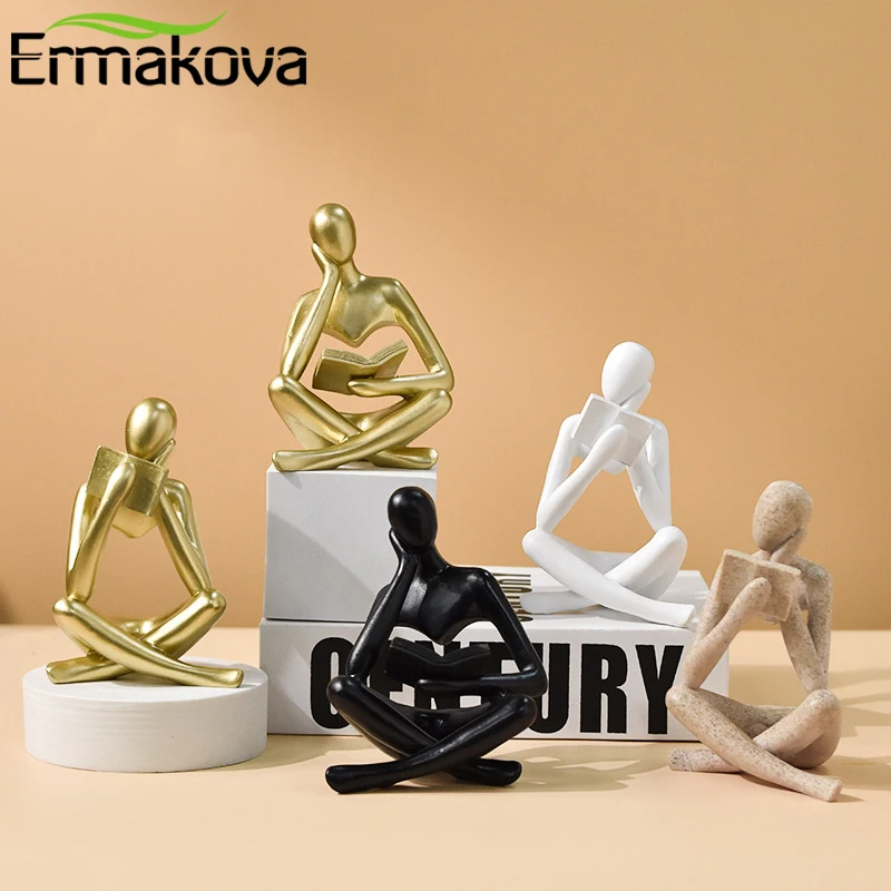 Полимерная Статуэтка ERMAKOVA для чтения женщин, статуэтка истончика, книжная полка, украшение для стола и офиса, современная абстрактная скульптура, домашняя эстетика
Полимерная Статуэтка ERMAKOVA для чтения женщин, статуэтка истончика, книжная полка, украшение для стола и офиса, современная абстрактная скульптура, домашняя эстетика