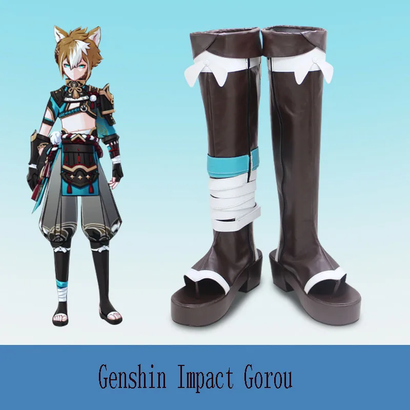 Game Genshin Impact Gorou Cosplay Shoes High Boots Cosplay Gorou Black Shoes Women and Men Cosplay Halloween Shoes
Game Genshin Impact Gorou Cosplay Shoes High Boots Cosplay Gorou Black Shoes Women and Men Cosplay Halloween Shoes