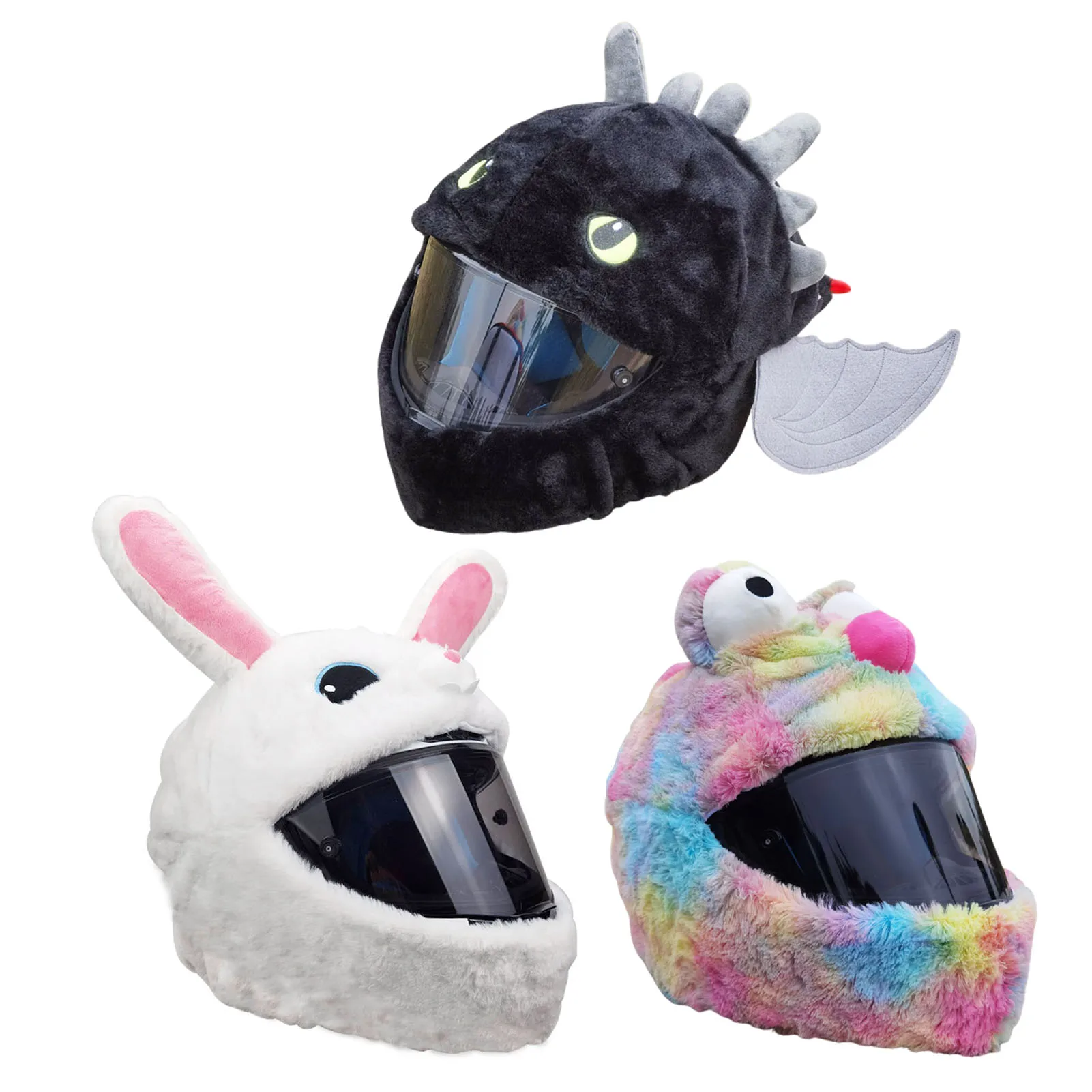 New Helmet Protection Head Cover Men And Women Full Helmet Cartoon Plush Motorcycle Helmet Cover With Large Flexible Ears
New Helmet Protection Head Cover Men And Women Full Helmet Cartoon Plush Motorcycle Helmet Cover With Large Flexible Ears