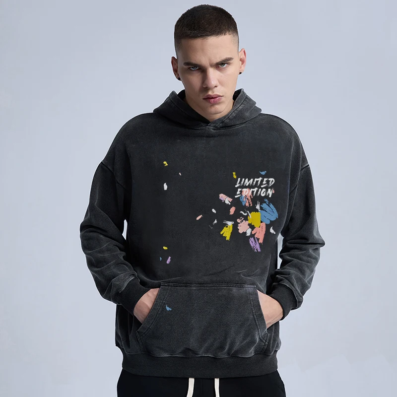 Men's Casual Hoodies Tidal Current Fashionable Joker Printing Cotton Graphic Black Street Wear Stylish 
Men's Casual Hoodies Tidal Current Fashionable Joker Printing Cotton Graphic Black Street Wear Stylish