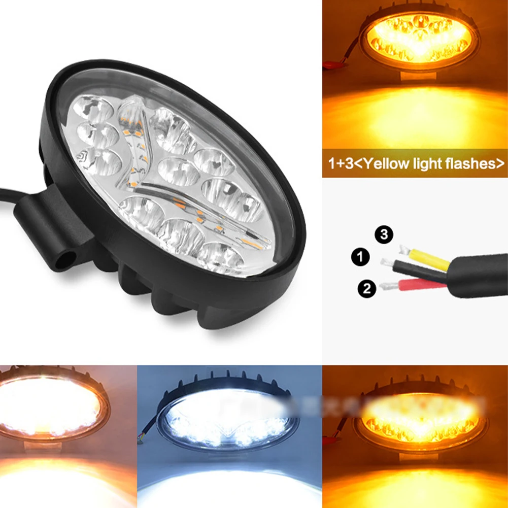 36W Oval LED Light Car Work Light White Yellow Flashing Work Light Fog Lamp Strobe Motocross Light Strong Lightness High Quality
36W Oval LED Light Car Work Light White Yellow Flashing Work Light Fog Lamp Strobe Motocross Light Strong Lightness High Quality
