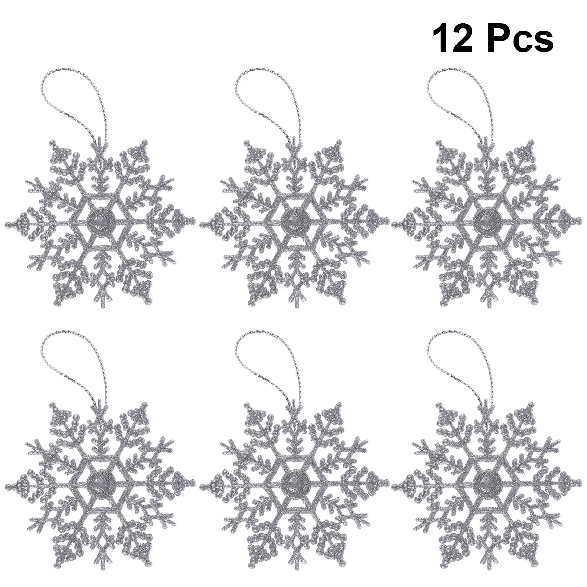 Silver Christmas Hanging Snowflake Glitter Tree Hanging Snowflake Pendants Xmas Snowflake for Holiday
Silver Christmas Hanging Snowflake Glitter Tree Hanging Snowflake Pendants Xmas Snowflake for Holiday