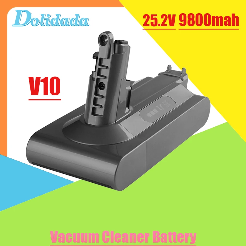 New 9800mAh 25.2V Vacuum Cleaner Battery for Dyson V10 SV10 Absolute Fluffy Animal Pro Rechargeable Battery Replacement Battery
New 9800mAh 25.2V Vacuum Cleaner Battery for Dyson V10 SV10 Absolute Fluffy Animal Pro Rechargeable Battery Replacement Battery