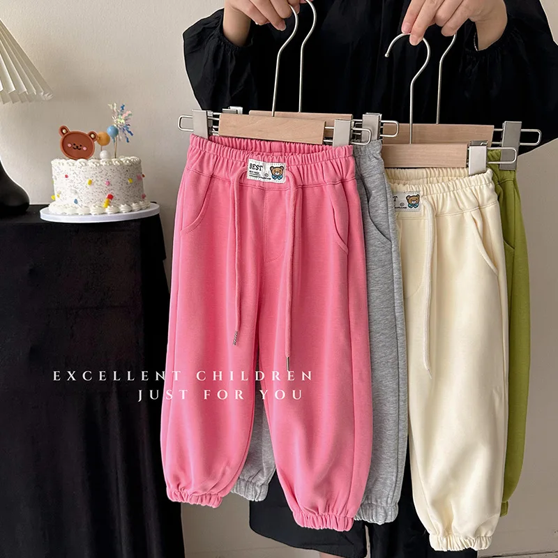 Kids Pants Girls Trousers New Autumn Style Sweatpants Baby Motion Casual Children Clothing Elastic Waist Pleated Soild
Kids Pants Girls Trousers New Autumn Style Sweatpants Baby Motion Casual Children Clothing Elastic Waist Pleated Soild
