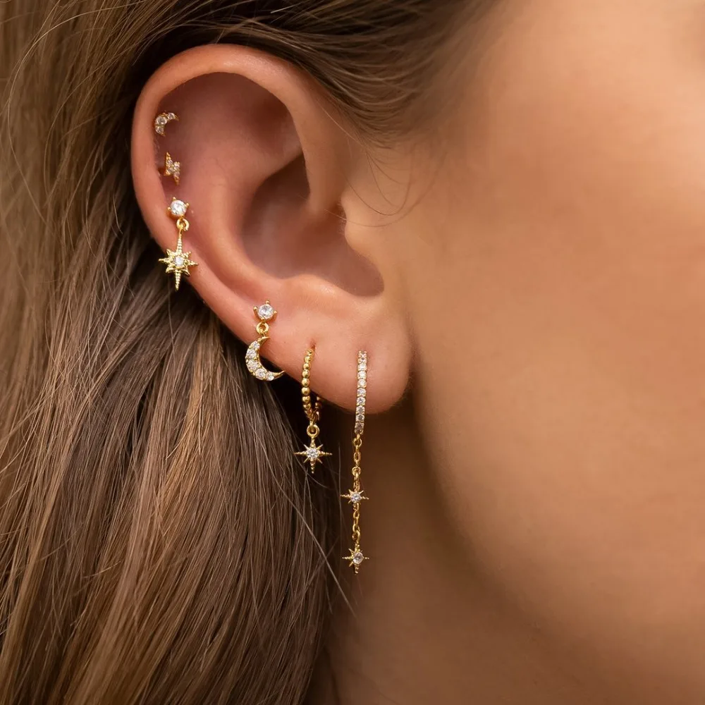 Gold Filled Stud Earrings Set For Women Retro Boho Ear Cuff Colorful Zircon Dangle Hoop Earrings Fashion Party Jewelry Wholesale
Gold Filled Stud Earrings Set For Women Retro Boho Ear Cuff Colorful Zircon Dangle Hoop Earrings Fashion Party Jewelry Wholesale