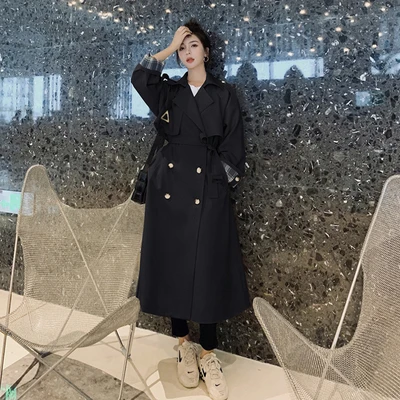 A Women's windbreaker spring waist was thin and temperament jacket wild mid-length
A Women's windbreaker spring waist was thin and temperament jacket wild mid-length