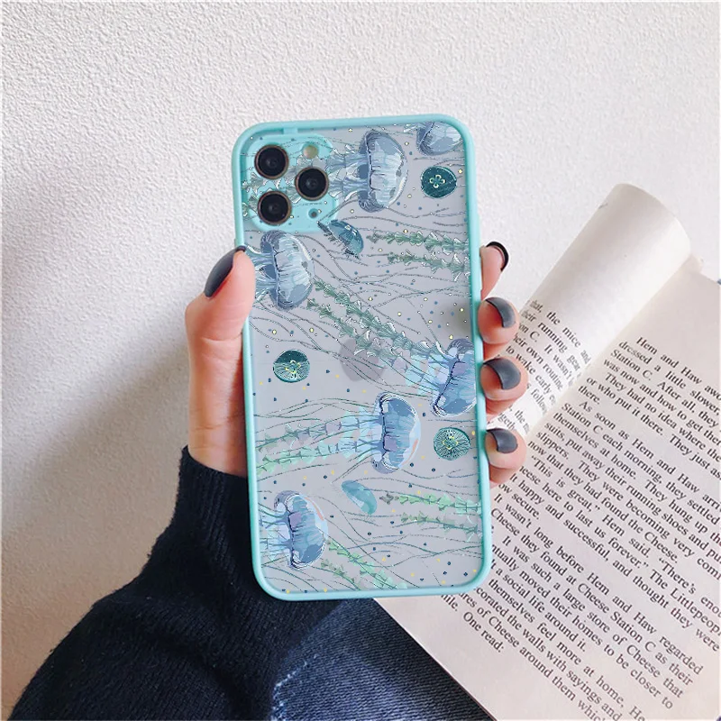Cute Cartoon Jellyfishes Printed Phone Case for iPhone 12 13 mini 11 Pro Max 7 8 Plus SE 2020 X XR XS MAX Matte Shockproof Cover
Cute Cartoon Jellyfishes Printed Phone Case for iPhone 12 13 mini 11 Pro Max 7 8 Plus SE 2020 X XR XS MAX Matte Shockproof Cover