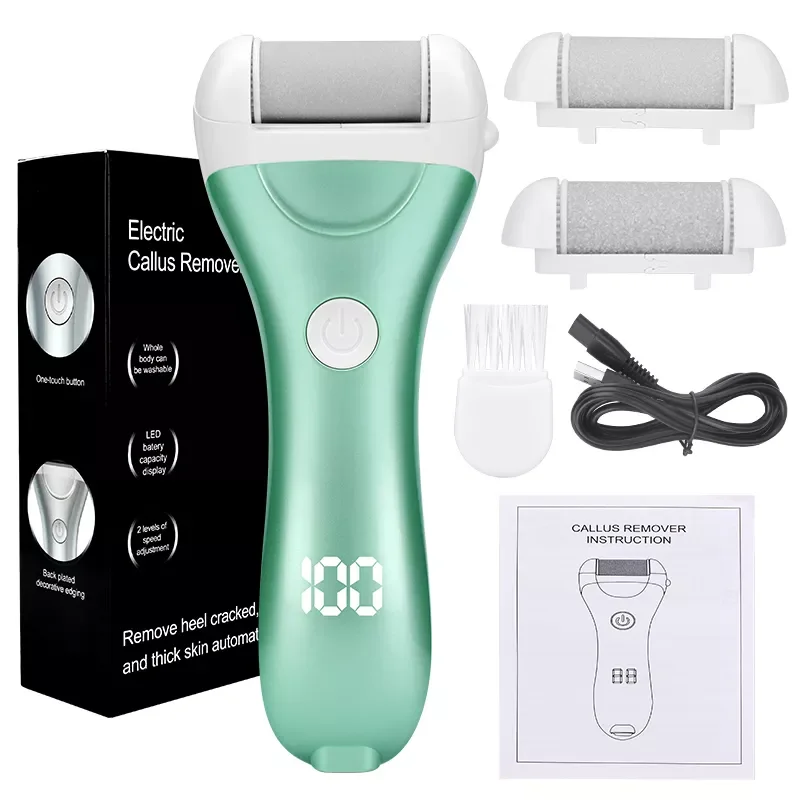 Electric Pedicure Foot File USB Rechargeable Power Display ,3pcs Grinding Exfoliator Replacement Heads For Heel Callus Remover
Electric Pedicure Foot File USB Rechargeable Power Display ,3pcs Grinding Exfoliator Replacement Heads For Heel Callus Remover