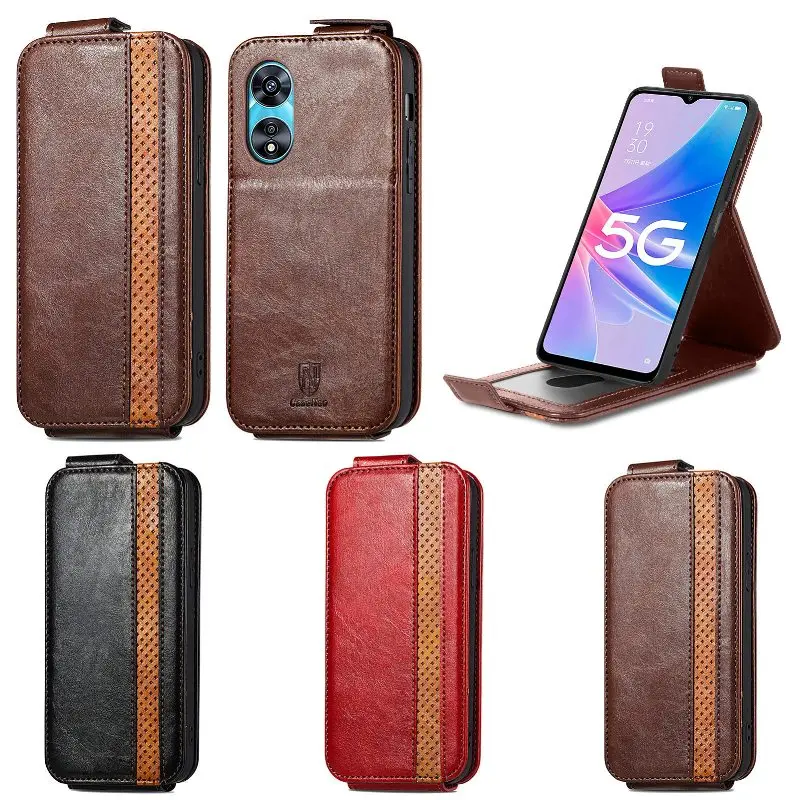 

Leather Card Wallet Phone Case For OPPO Reno 8Z 7Z 6 Pro Plus 5A 5F 4SE 4 Pro 3 Pro 2Z Magnetic Vertical Flip Protector Cover