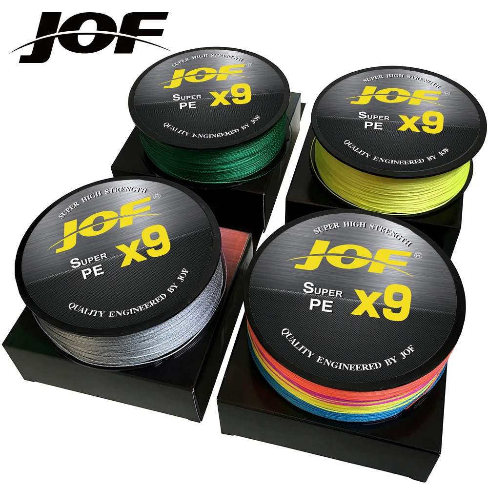 JOF 9 Braided Fishing Line 9 Strands Carp Multifilament Abrasion Resistance Wire Japanese PE Line Saltwater 300M 500M Pesca
JOF 9 Braided Fishing Line 9 Strands Carp Multifilament Abrasion Resistance Wire Japanese PE Line Saltwater 300M 500M Pesca