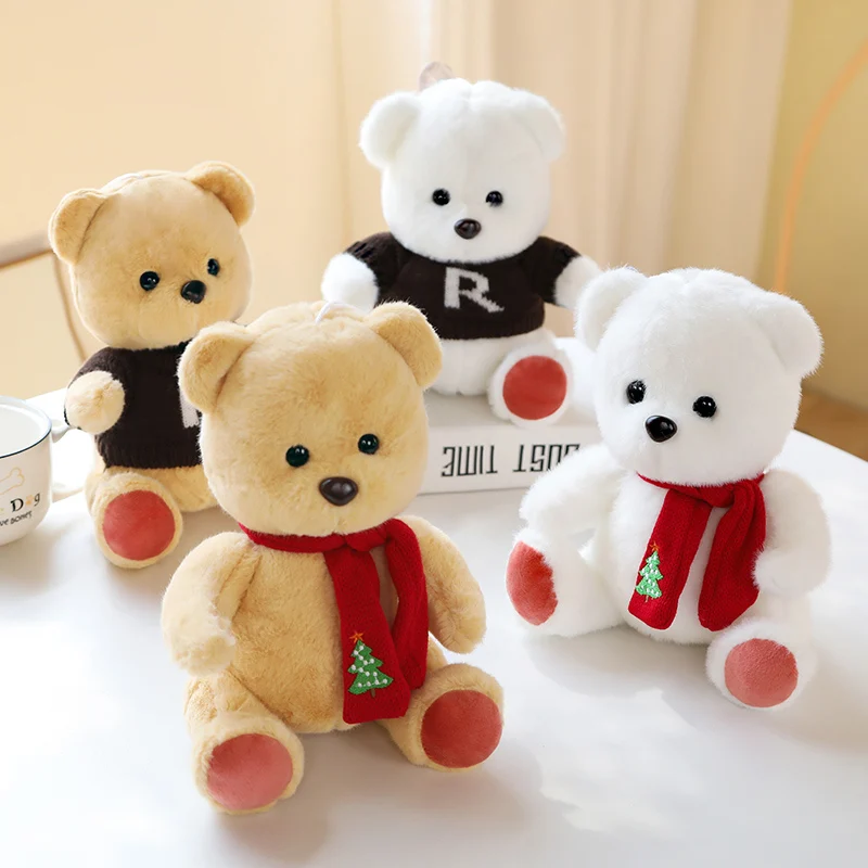 Wear Sweater Bear Plush Toys Cute Scarf Bear Stuffed Dolls Girls Boys Soft Plush Toy Soft Doll for Kid Birthday Gift Home Decor
Wear Sweater Bear Plush Toys Cute Scarf Bear Stuffed Dolls Girls Boys Soft Plush Toy Soft Doll for Kid Birthday Gift Home Decor