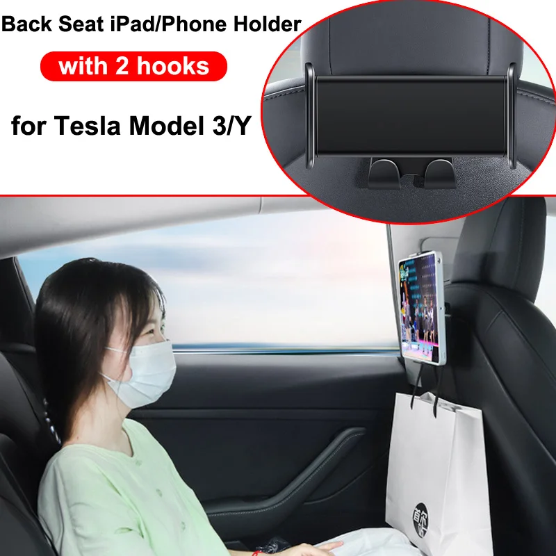 Seat Back Phone Holder For Tesla Model 3 Y 2023 2022 Rear Seat Pad Tablet PC Stand Mount with Hook Backseat Headrest Bracket
Seat Back Phone Holder For Tesla Model 3 Y 2023 2022 Rear Seat Pad Tablet PC Stand Mount with Hook Backseat Headrest Bracket